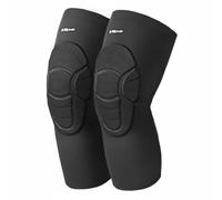 MagiDeal Genouillère de Basket Protège Genou, L Circonférence De La Jambe 46-53cm, Modèle Adulte Noir, Résistant Aux Chocs, À L Usure, Haute Élasticité, Respirant, Lot De Deux