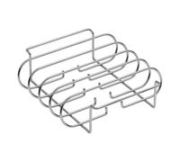 MagiDeal Grille à côtes antiadhésive, Multifonction, Facile à Utiliser, Portable, Pratique, Support de rôtissage, Barbecue, pour Jardin, Pique-Nique, Argent