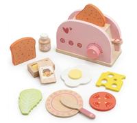 MagiDeal Grille Jouet Enfant Set Cuisine Imitation Bois Hêtre Couleurs Douces avec Commandes Interactives et Accessoires Variés Apprentissage Routines , Rose