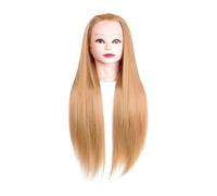 MagiDeal Hairdressing Training Head Mannequin Head Cosmétologie Poupée Head Traiding Head For DIY Hair Stylist Cair Salon Couper Lavage, or Clair