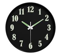 MagiDeal Horloge Phosphorescente de 30 Cm, Chiffres et Aiguilles Lumineux, Décorative, à Suspendre, pour Salle à Manger, Chambre à Coucher, Décoration D'in, Style F