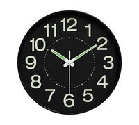 MagiDeal Horloge Phosphorescente de 30 Cm, Chiffres et Aiguilles Lumineux, Décorative, à Suspendre, pour Salle à Manger, Chambre à Coucher, Décoration D'in, Style A