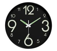 MagiDeal Horloge Phosphorescente de 30 Cm, Chiffres et Aiguilles Lumineux, Décorative, à Suspendre, pour Salle à Manger, Chambre à Coucher, Décoration D'in, Style E
