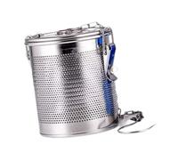 MagiDeal Infuseur à thé en, passoire à soupe à mailles fines, accessoire, panier à épices portable avec chaînette pour restaurants, ragoûts et, 10cmx11cm