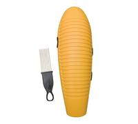 MagiDeal Instrument Guiro Percussion latine Entraînement sensoriel Jouet éducatif professionnel Outil de formation musicale pour l'apprentissage de la, Jaune