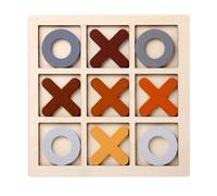 MagiDeal Jeu de Tic TAC Toe En Bois, Jeux de Puzzle de et de Croix, Jeu de Table Basse Classique pour L'extérieur et L'intérieur, Remplisseurs de Sacs, café