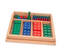 MagiDeal Jeu de Timbres Montessori, Outils pédagogiques, comptage, Professionnel préscolaire, Outil d'apprentissage précoce pour Enfants, matériel mathématique
