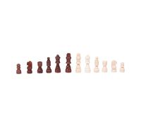 MagiDeal Jeu d'échecs en bois 32 pièces, échiquier en bois, figurines éducatives pour 1 à 2 joueurs, pions pour club et bureau, S