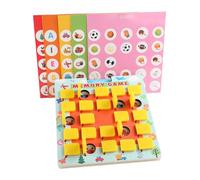MagiDeal Jeu d'échecs en bois pour enfants, aide à la réflexion, jeu de mémoire, jeux de société pour la maternelle, cadeaux pour la famille