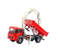 MagiDeal Jouet camion-grue échelle 1: 60, cadeaux de saint-valentin, jeu de simulation pour garçons de 3 ans et plus, modèle de grue moulé sous pression, Rouge
