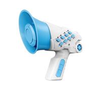 MagiDeal Jouet changeur de voix pour enfant, cadeau d'anniversaire, jouet interactif, mini portable, jouet éducatif, 4 modes de voix, jouet pour, Bleu