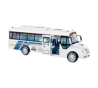 MagiDeal Jouet de Bus pour enfants, jouet à inertie, véhicule ornements, détails fins, adapté aux enfants de 2 à 8 ans, avec porte ouvrable, éducatif, police