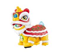 MagiDeal Jouet de danse du lion musical agitant le jouet ornement interactif garçons filles électrique son lumière lion pour bébé garçons cadeaux, Rouge