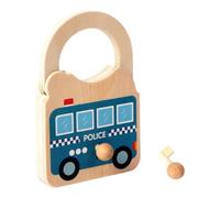 MagiDeal Jouet de voiture de verrouillage d'apprentissage pour enfants avec une fine habitat, Bleu