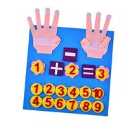 MagiDeal Jouet éducatif Activités d'apprentissage Cadeau Puzzle Numéro de doigt Aides pédagogiques en mathématiques Numéros correspondants pour enfants