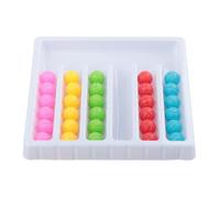 MagiDeal Jouets de tri de Couleurs, motricité Fine, Jeu de tri de Cadeaux, Jeu de Retour de Balle de Couleur, activités d'apprentissage préscolaire pour