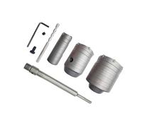 MagiDeal Kit de scie cloche à béton, foret de trou en alliage de bielle à tige ronde pour tuyau de climatisation, tuyaux d'échappement, ciment, maçonnerie, Bielle 20cm