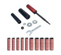 MagiDeal Kit de tambours de ponçage en caoutchouc, manchons de ponçage, kit d'outils de ponçage, accessoires de tambour de ponçage portatif, papier de verre