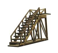 MagiDeal Kits de modèles de construction d'architecture à l'échelle 1:72, scène d'architecture de forteresse démontage interactif de bricolage pour la, escaliers