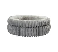 MagiDeal Lit Rond pour Chien et Chat, Auto-Chauffant, Niche à Fond antidérapant, Tapis de Couchage intérieur Doux pour Animal de Compagnie, nid pour Chien, Gris 60cmx60cmx20cm