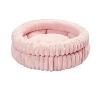 MagiDeal Lit Rond pour Chien, Tapis de Couchage pour Animaux de Compagnie, chenil, Automne et Hiver, Doux, nid de Chat, Coussin pour Chats, Chaton, Chiot, Pink L