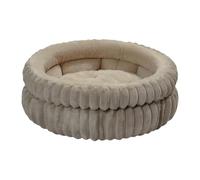 MagiDeal Lit Rond pour Chien, Tapis de Couchage pour Animaux de Compagnie, chenil, Automne et Hiver, Doux, nid de Chat, Coussin pour Chats, Chaton, Chiot, Coffee L