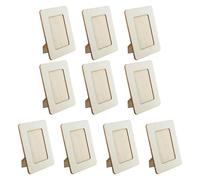 MagiDeal Lot de 10 cadres photo en bois à peindre, à personnaliser, pour des cadeaux, des projets de peinture, des anniversaires ou des mariages. Idéal pour, 12.3 Cm X 16.8 Cm