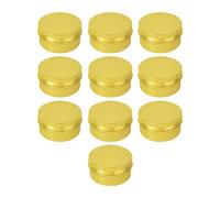MagiDeal Lot de 10 pots de vides pour cosmétiques, contenants de rangement pour thé (20 ml), idéal pour le thé, les loisirs créatifs et à, Jaune