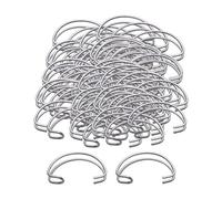 MagiDeal Lot de 100 Crochets de Porte de Cage en Fil d'acier, Crochets Fixes de Serrage, Accessoires créatifs Polyvalents pour Cages à Poulets et Canards, 50mm