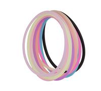 MagiDeal Lot de 10pcs Bracelet Femme de Silicone Corde de Cheveux Elastique - Couleurs Mélangées