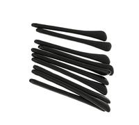 MagiDeal Lot de 10pcs Extensible Bouts Fin Extrémités de Lunettes de Soleil Tubes Pièces de Rechange en Silicone, Noir