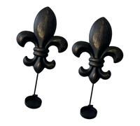 MagiDeal Lot de 2 Appliques Murales Rustiques pour Bougies Chauffe-plat, Vintage, Idéales pour Une Décoration Intérieure Rustique Ou Une Salle à Manger (, Noir