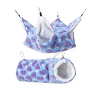MagiDeal Lot de 2 hamacs pour et Rats, Accessoires pour Cages pour et Rats, Jouets, hamac pour Petits Animaux de Compagnie, Ensemble de Tapis de, Violet