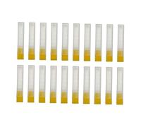 MagiDeal Lot de 20 mallette de rangement pour forets, conteneur compact pour forets, protection vide, boîte de rangement pour têtes de meulage, Jaune
