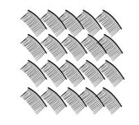 MagiDeal Lot de 20 Peignes à Cheveux Latéraux pour Voile de Mariée, Pinces à Cheveux Classiques pour, 30 Dents, Accessoires de Coiffure pour Fiançaille, Noir