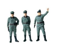 MagiDeal Lot de 3 Figurines Miniatures de Soldats à l'échelle 1/72, décorations artistiques, dioramas, Collection, modèles d'officiers, pour scènes