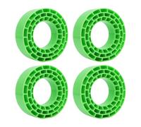 MagiDeal Lot de 4 inserts de pneus pour camions à télécommandés 1/10, accessoires de voiture télécommandée à l'échelle 1/10, pièces de voiture, Vert