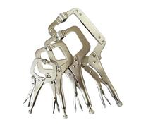 MagiDeal Lot de 4 pinces de soudage, pinces à étau, pinces de serrage multifonctions en C, pinces de verrouillage pour le travail du bois, pinces de