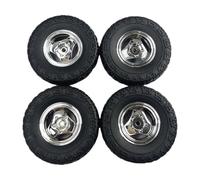 MagiDeal Lot de 4 roues et pneus RC pour modèle professionnel, pièce de rechange facile à installer, remplacement robuste pour 1:18