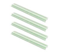 MagiDeal Lot de 4 Supports de Mahjong américain avec Poussoir, en Acrylique, pour la Maison, pour Joueurs débutants et Adultes, Vert