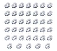 MagiDeal Lot de 40 boulons de Verrouillage pour Cage à Filet, loquet de Porte de Cage pour Animaux de Compagnie, Boulon de Verrouillage de Parc à Faire, Blanc