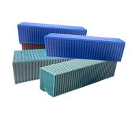 MagiDeal Lot de 5 conteneurs miniatures, kits de diorama, simulation d'artisanat, boîte de fret, jouets pour table de sable, scène de jeu, L