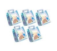 MagiDeal Lot de 5 sacs cadeaux transparents en PVC, faits à la main, 20 x 8 x 24 cm, pour la fête des mères