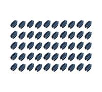 MagiDeal Lot de 50 isolateurs de clôture électrique Haute Tension pour Poteau à Tube carré, Accessoires de clôture Polyvalents et résistants aux intempéries, Noir