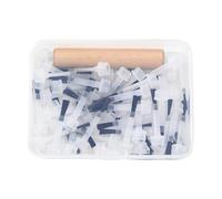 MagiDeal Lot de 50 pinceaux de rechange pour vernis à ongles, applicateurs de liquide, pratiques et portables, pour un travail plus efficace, Tête de Brosse avec Tige
