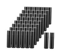 MagiDeal Lot de 50 tubes à à lèvres rotatifs et rechargeables pour femmes et filles, parfaits pour la préparation de s à lèvres faits maison, Noir