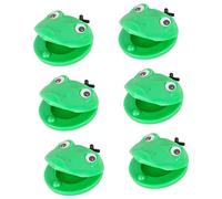 MagiDeal Lot de 6 castagnettes musicales à percussion, jouet éducatif, mignon, dessin animé, forme de brouillard, pour fête, enfants