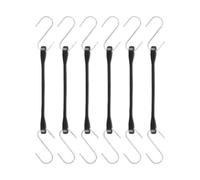 MagiDeal Lot de 6 tendeurs élastiques en caoutchouc pour bâches d'extérieur, compacts, résistants à la rouille, antidérapants, extensibles, pour