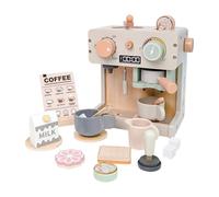 MagiDeal Machine à café en bois pour jeux de rôle, dessert, thé de l'après-midi, miniature, aliments pour enfants.
