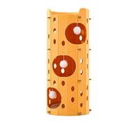MagiDeal Maison d' en Feutre pour Chat, grattoir, Maison de Jeu Confortable, fermée, lit pour Chaton pour Chats de Tous âges, Famille de, 3 Couches Jaunes